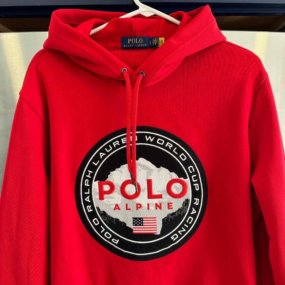 Polo Hooded Alpine World Cup Racing Sweatshirt Size: Large